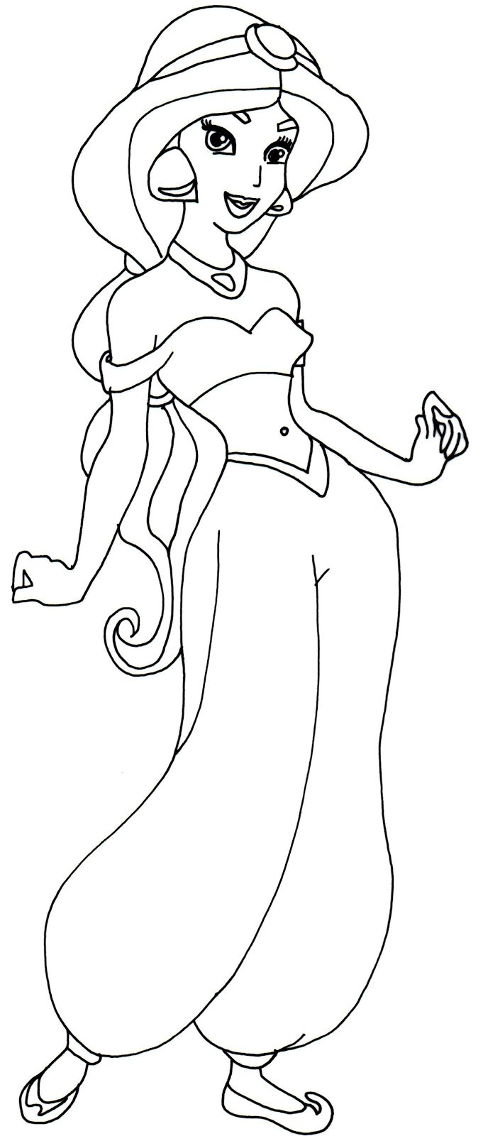 Disney Jasmine Coloring Pages