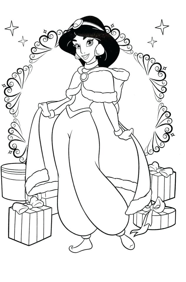 633x960 Disney Jasmine Coloring Pages Princess Jasmine Coloring Page