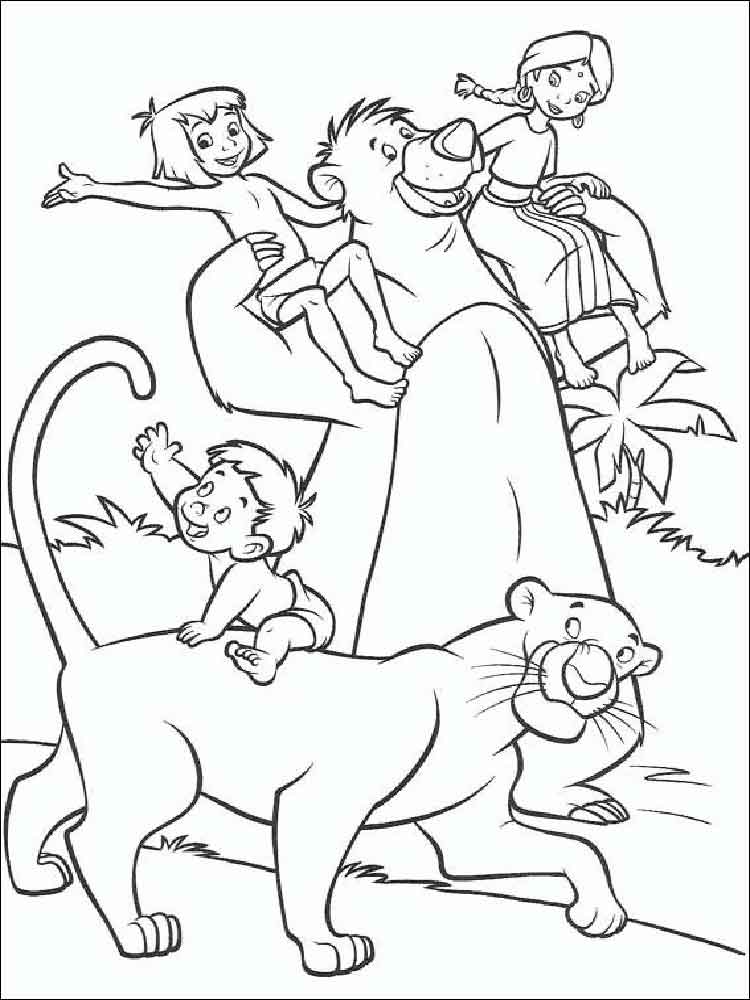 750x1000 Jungle Book Coloring Pages. Download And Print Jungle Book