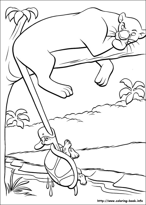567x794 Jungle Book Coloring Picture