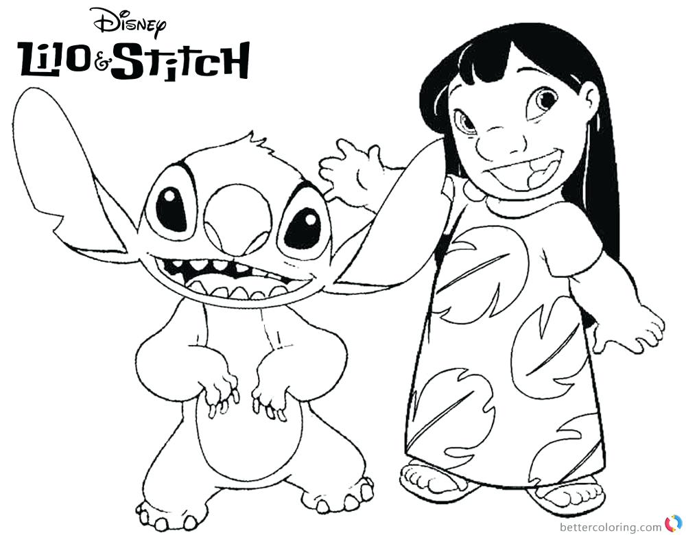 1000x780 Lilo Coloring Pages Stitch Coloring Pages Lilo Stitch Stitch Make