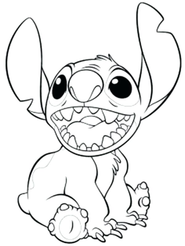 600x800 Lilo And Stich Coloring Pages Happy Stitch In Lilo Stitch Coloring