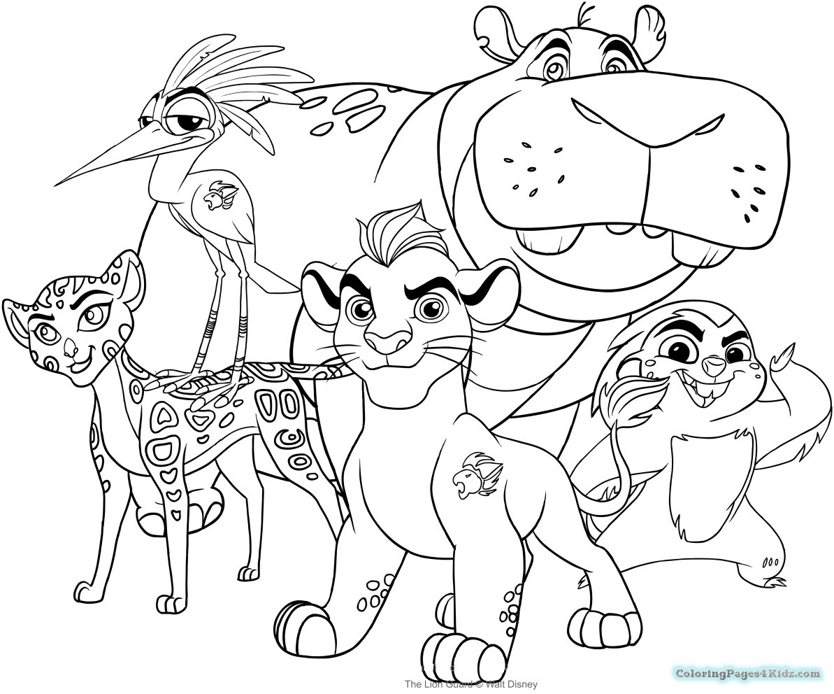 1193x992 The Lion Guard Coloring Pages For Kids