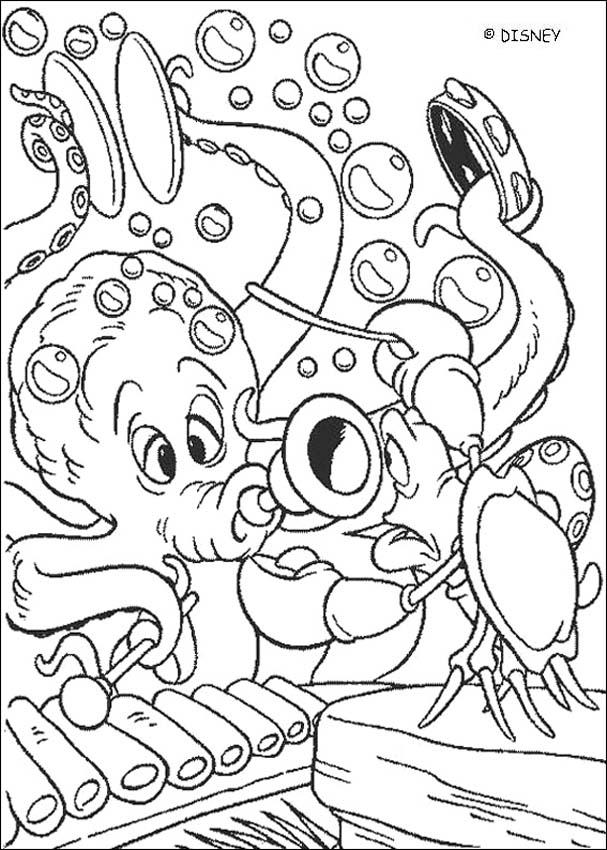 607x850 The Little Mermaid Coloring Pages