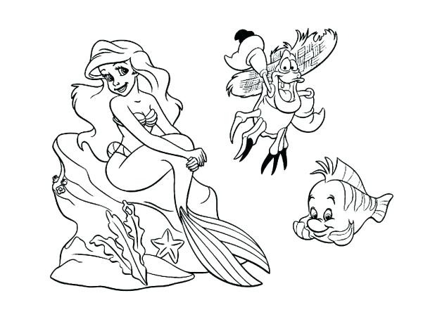 618x444 Disney Little Mermaid Coloring Pages Little Mermaid Coloring Pages