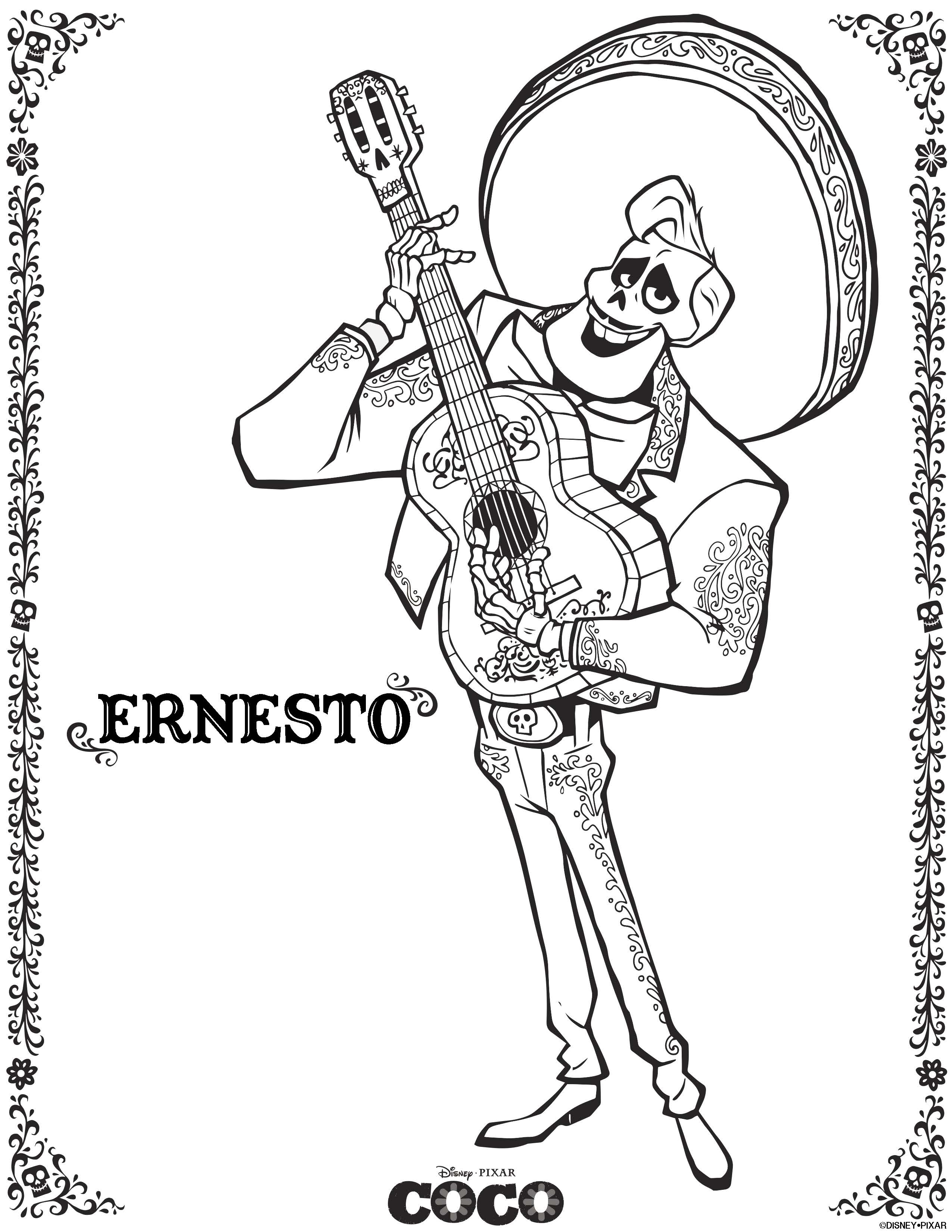2550x3300 Coco Coloring Pagesndctivity Sheets It'S