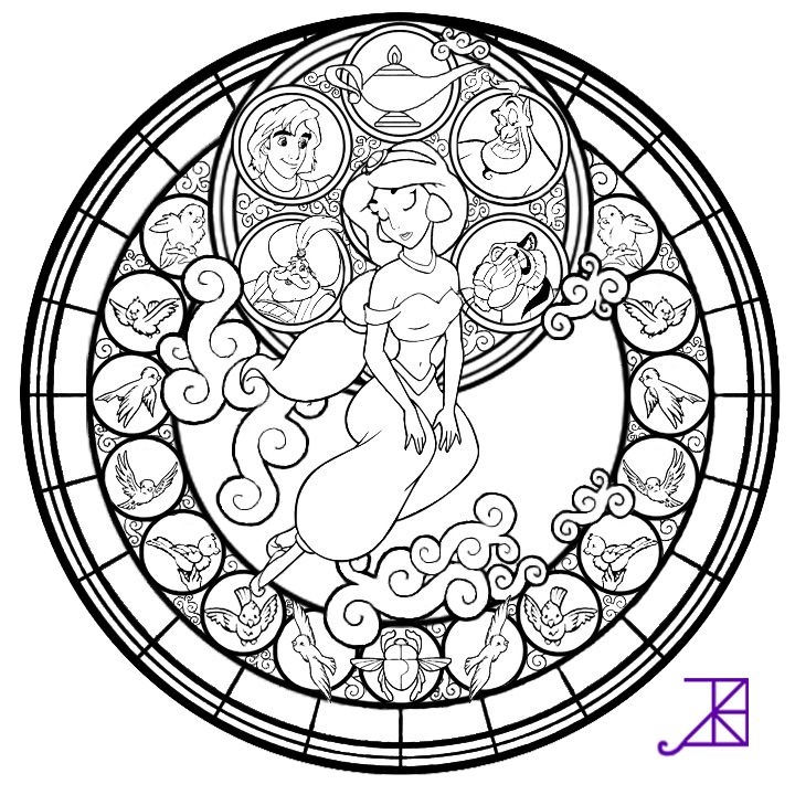 720x720 Disney Mandala Coloring Book Free