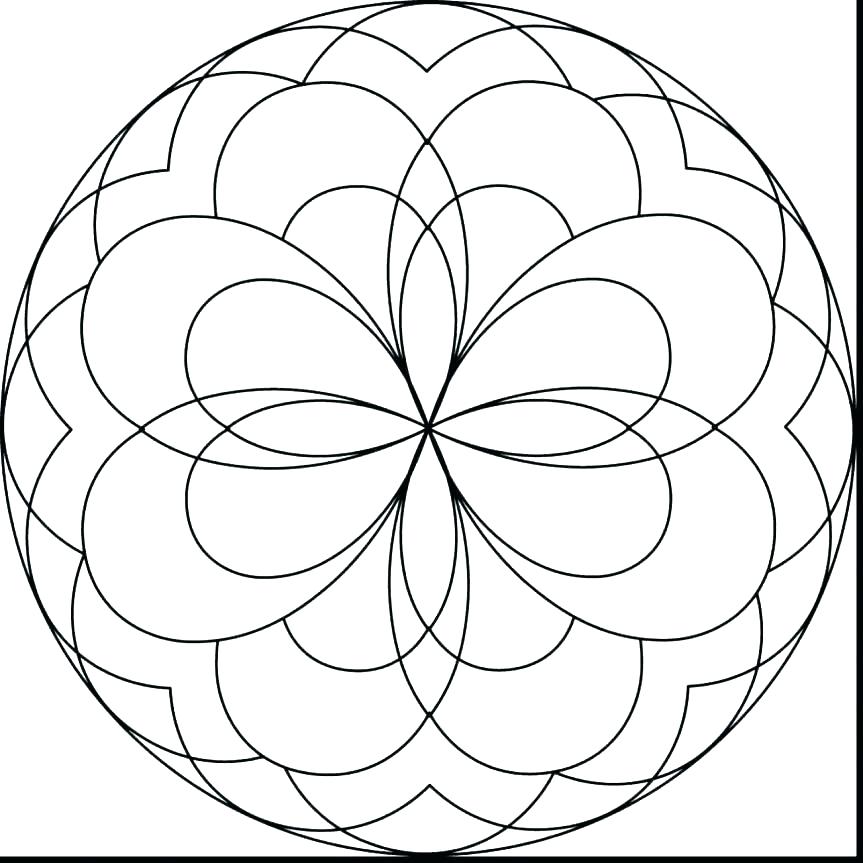 863x863 Easy Mandala Coloring Pages Printable Easy Coloring Sheets S Easy