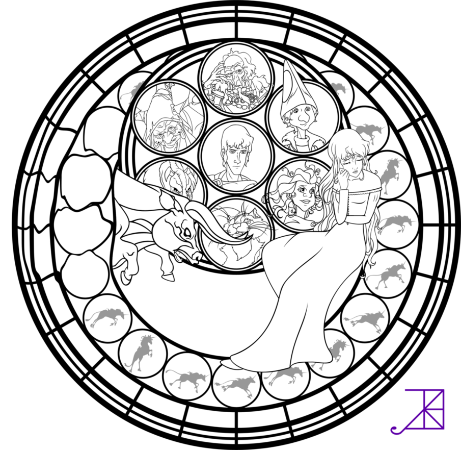 905x882 Stained Glass Coloring Pages