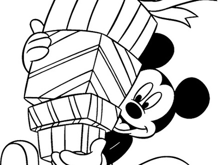 440x330 42 Christmas Mickey Coloring Pages, Disney Coloring Page Mickey