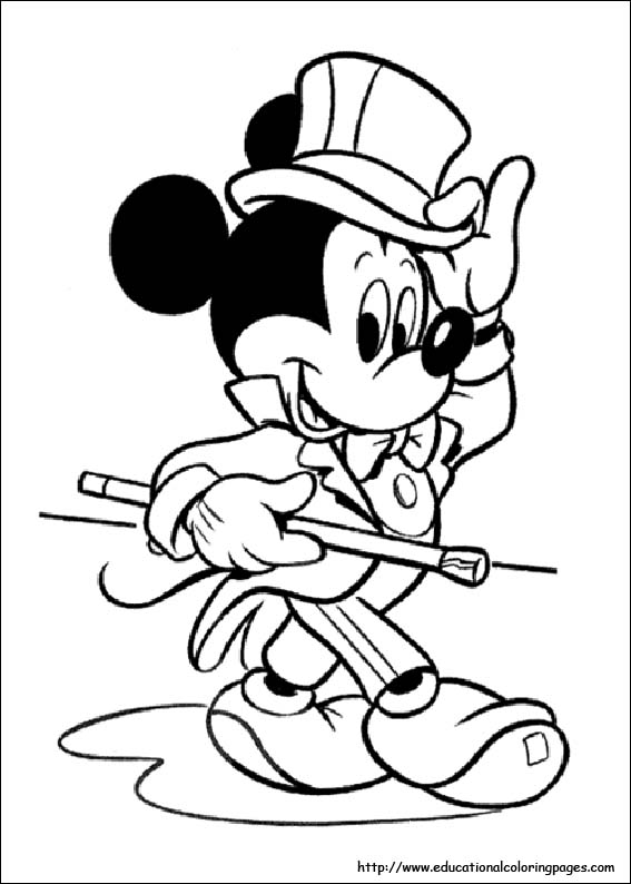 567x794 Free Disney Mickey Mouse Coloring Pages