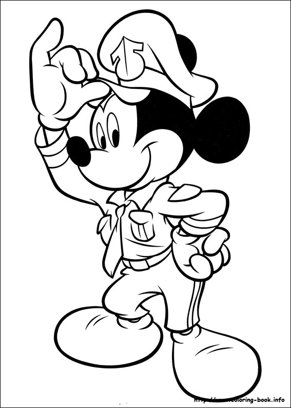 567x794 Mickey Coloring Pages On Coloring