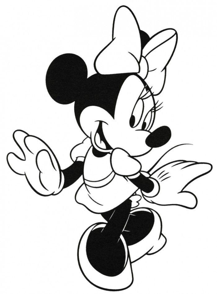 Disney Minnie Mouse Coloring Pages
