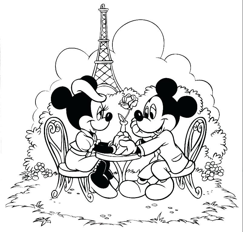 802x766 Mickey Coloring Picture Disney Coloring Pages Mickey