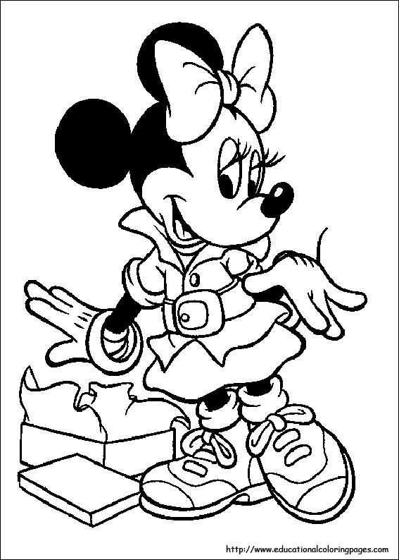 567x794 Minnie Mouse Coloring Pages