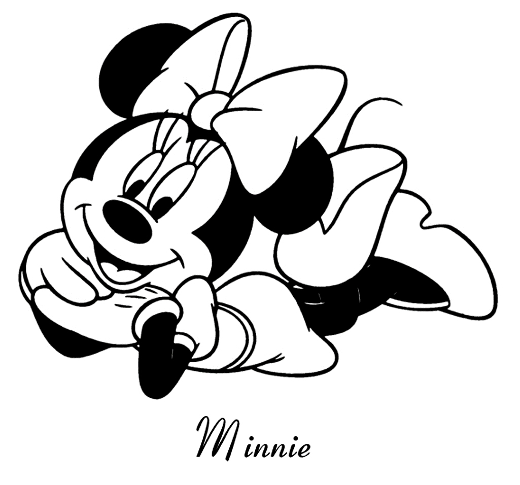 1025x956 Printable Minnie Mouse Coloring Pages