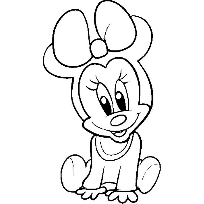 700x700 Baby Minnie And Teddy Coloring Page Disney Pages On Minnie Mouse