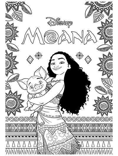 400x529 59 Moana Coloring Pages (Updated May 2018)