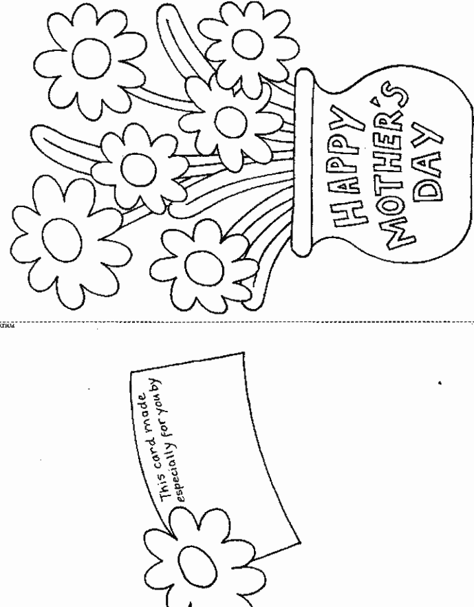 689x882 Printable Mother's Day Card Amp Coloring Book