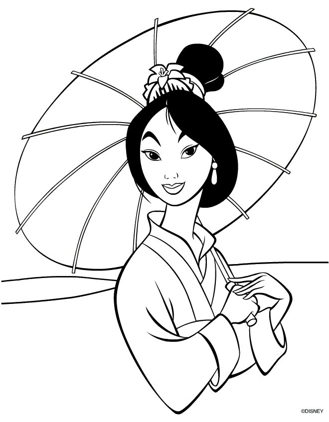 660x847 Disney Mulan Coloring Pages