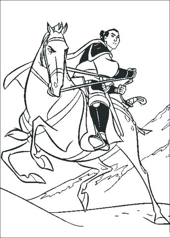 343x480 Disney Mulan Coloring Pages Coloring Book Click To See Printable