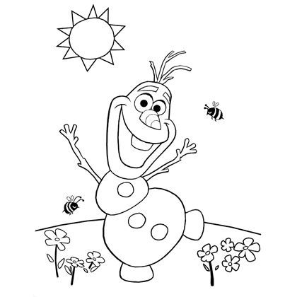 420x420 Olaf's Summer Coloring Page Olaf Verano, Disney Olaf Y Olaf