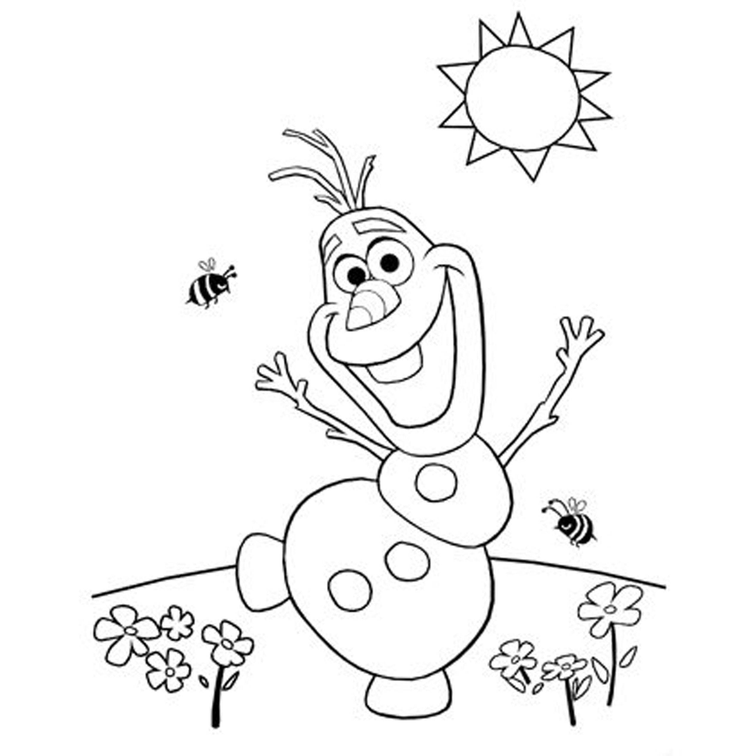 2550x2550 Olaf Is Happy Free Coloring Page Disney, Frozen, Kids Coloring Pages