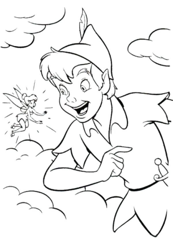 600x842 Peter Pan Coloring Pages Free Printable Printable Coloring Peter