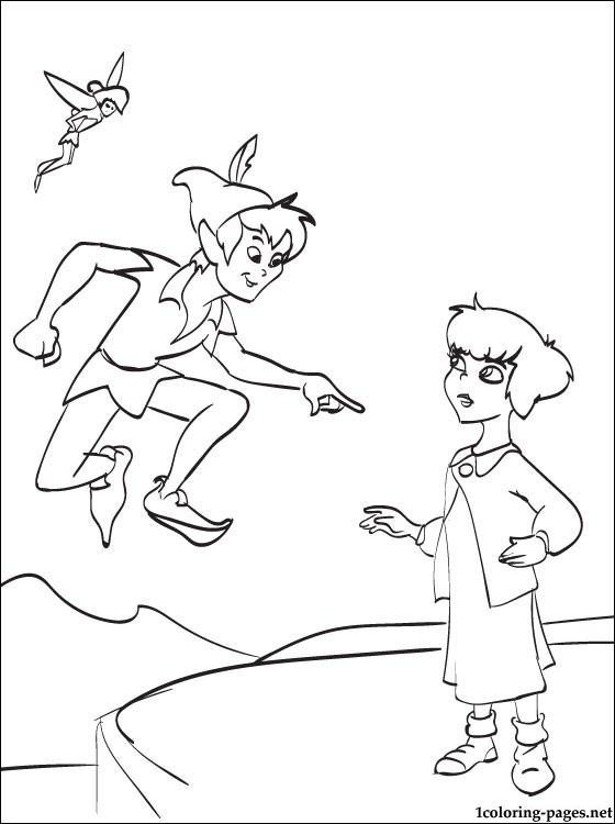 560x750 Free Disney Peter Pan Coloring Page Coloring Pages