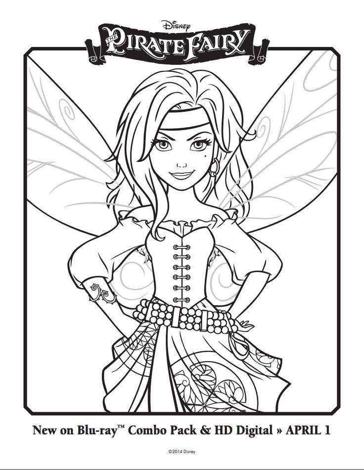Disney Pirate Fairy Coloring Pages