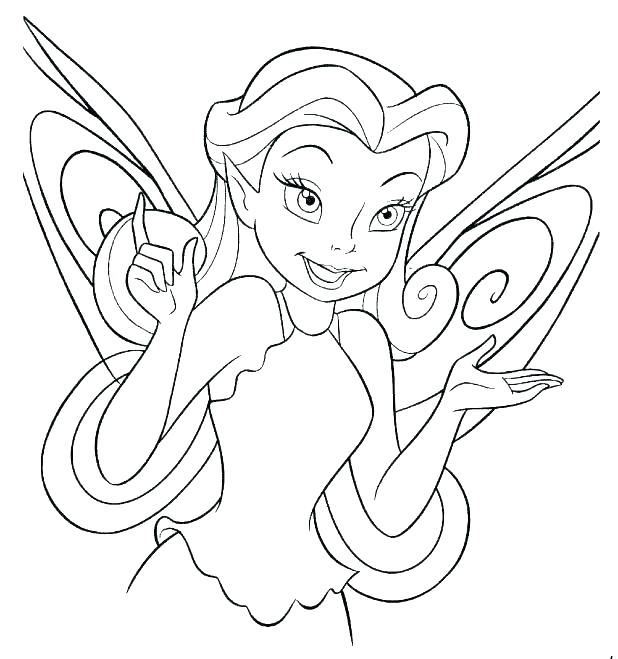 618x659 Tinkerbell Printable Coloring Pages Coloring Pages Of And