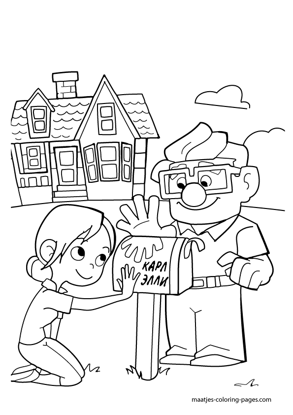 595x842 Disney Pixar Up Coloring Pages
