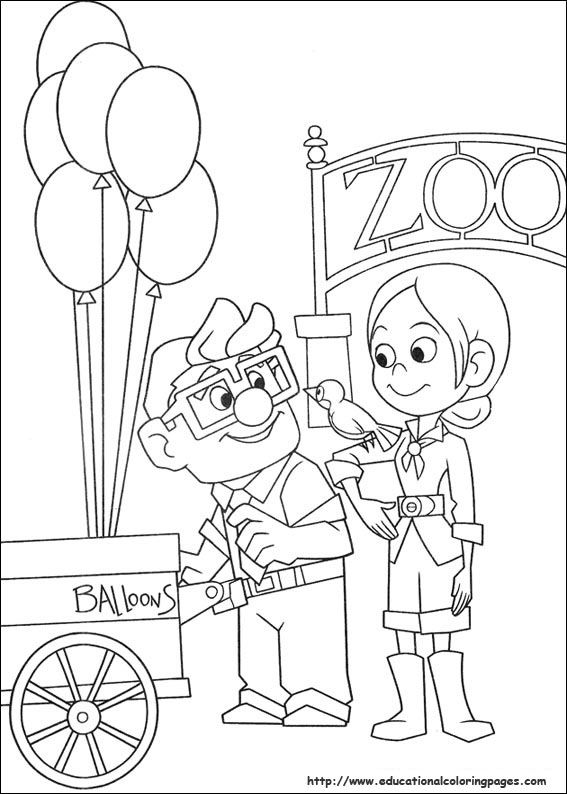 567x794 Pixar Up Coloring Pages 05 Coloring Libros