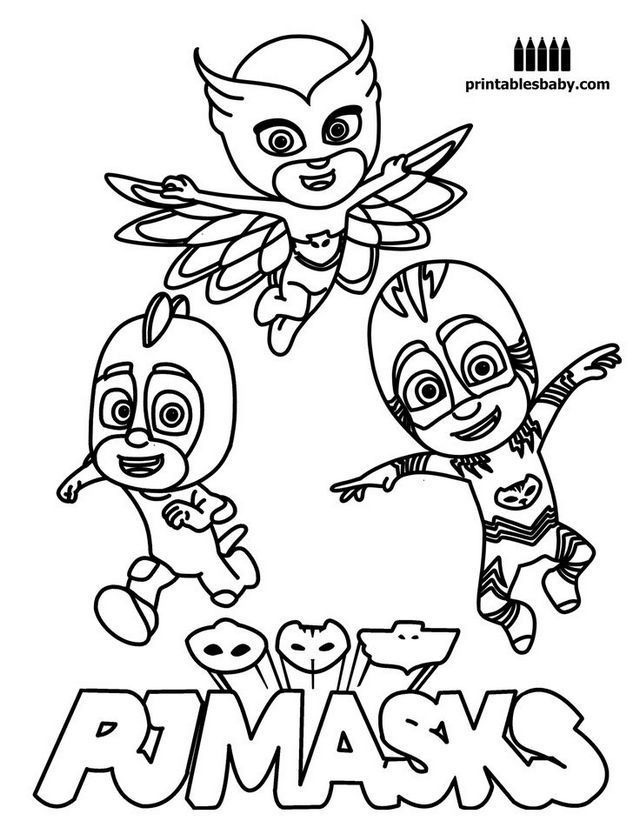 640x828 Pj Masks Coloring Pages Pdf