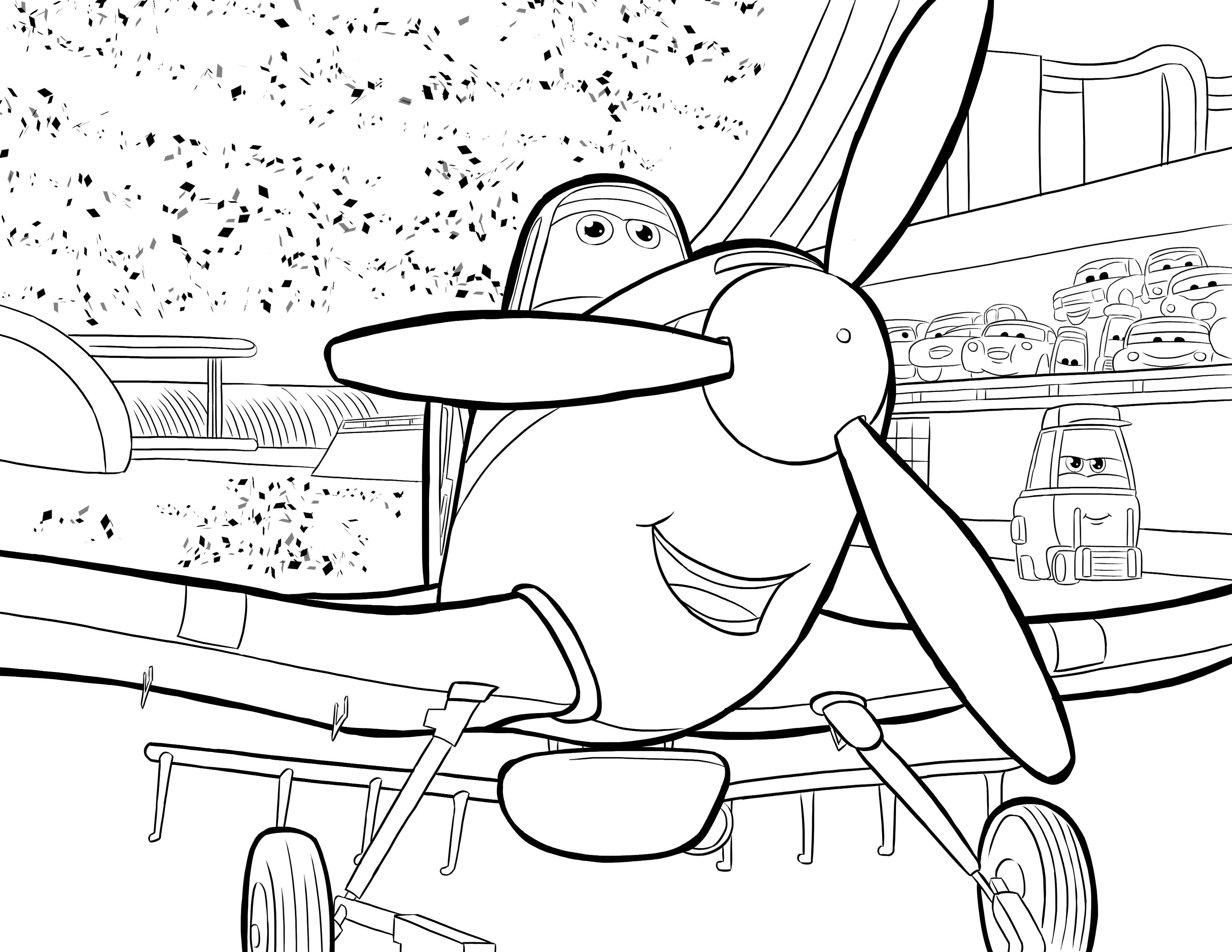 3300x2550 At Disney Planes Coloring Pages