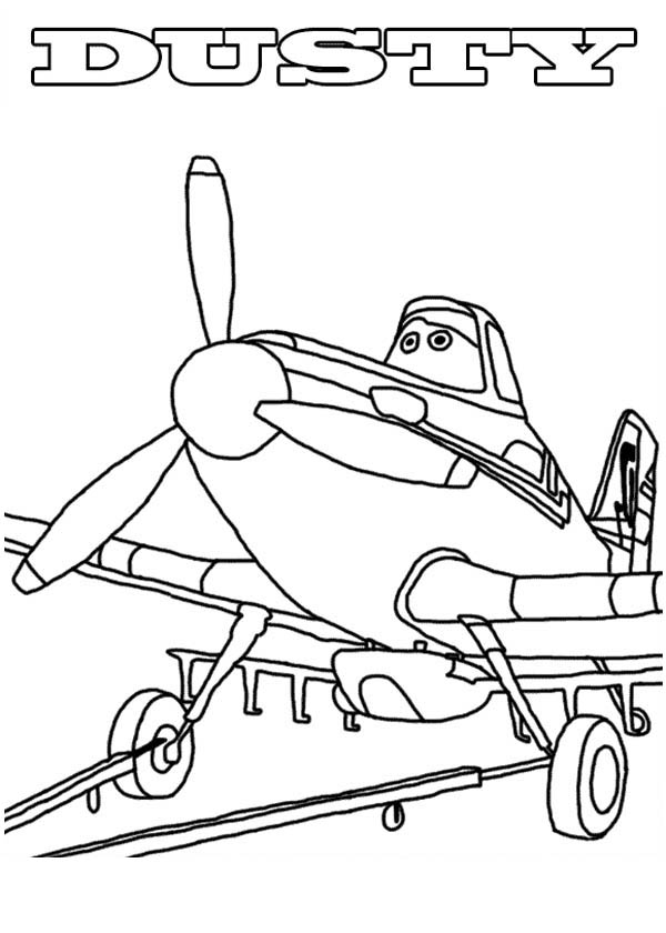 600x840 Disney Planes Coloring Pages Dusty Getting Worried Before The Race