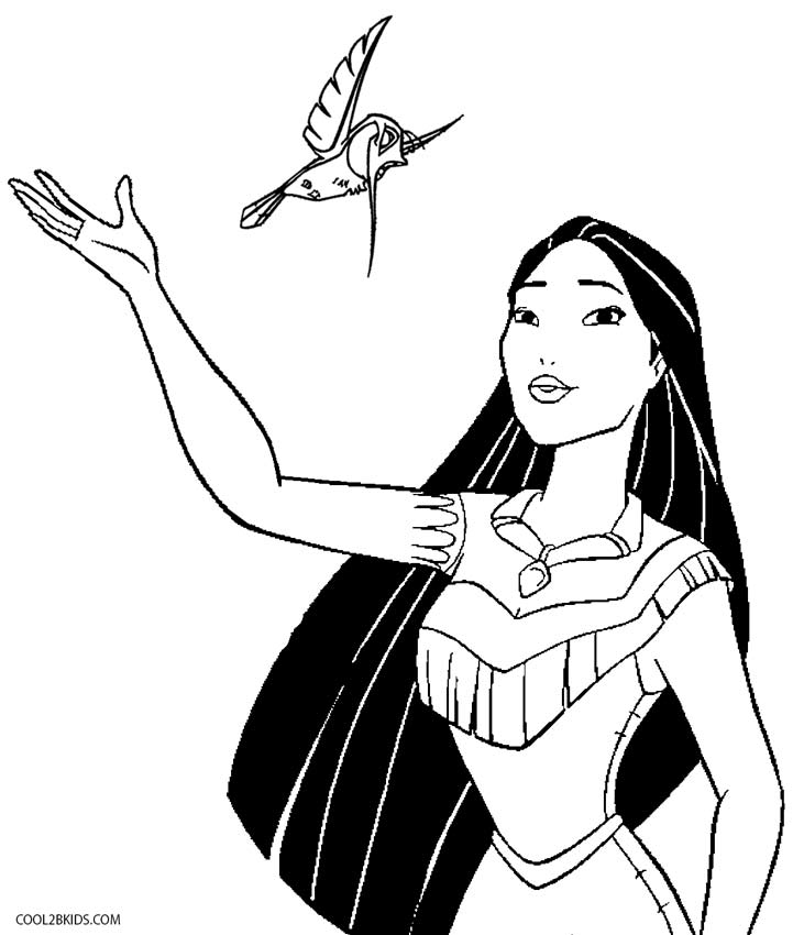 721x850 Printable Pocahontas Coloring Pages For Kids Cool2bkids