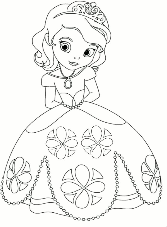 698x950 Competitive Princess Coloring Pictures Princess Coloring Page 1