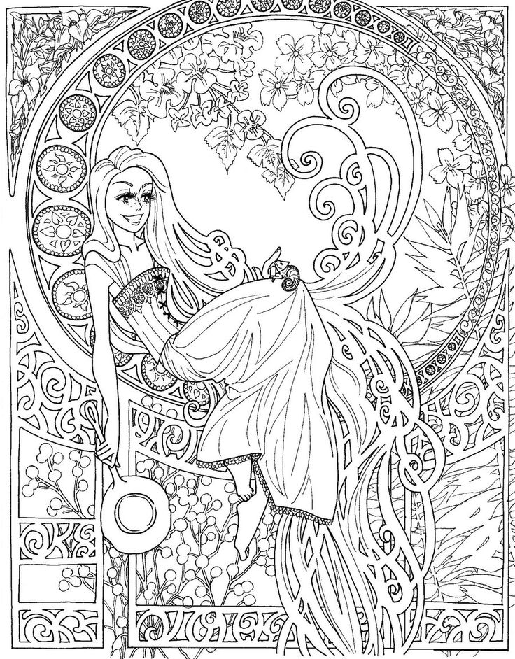 Disney Princess Adult Coloring Pages