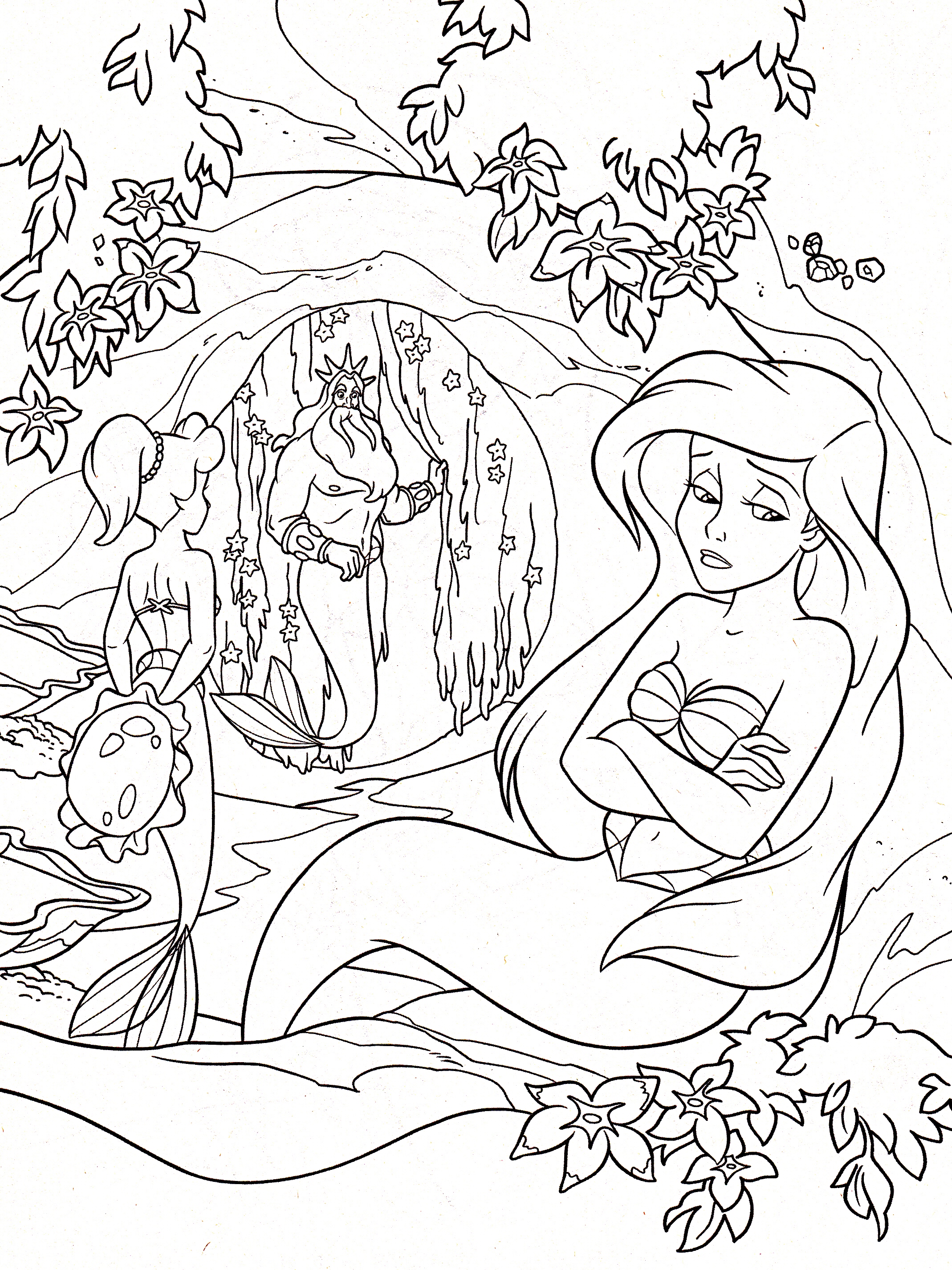 2138x2853 Latest Walt Disney Coloring Pages Princess Aquata King Triton Nice