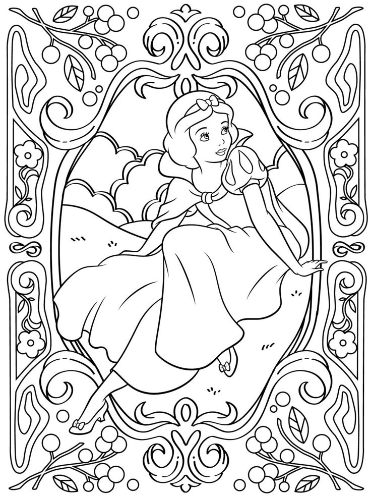 736x981 180 Best Snow White Images On Disney Coloring Sheets