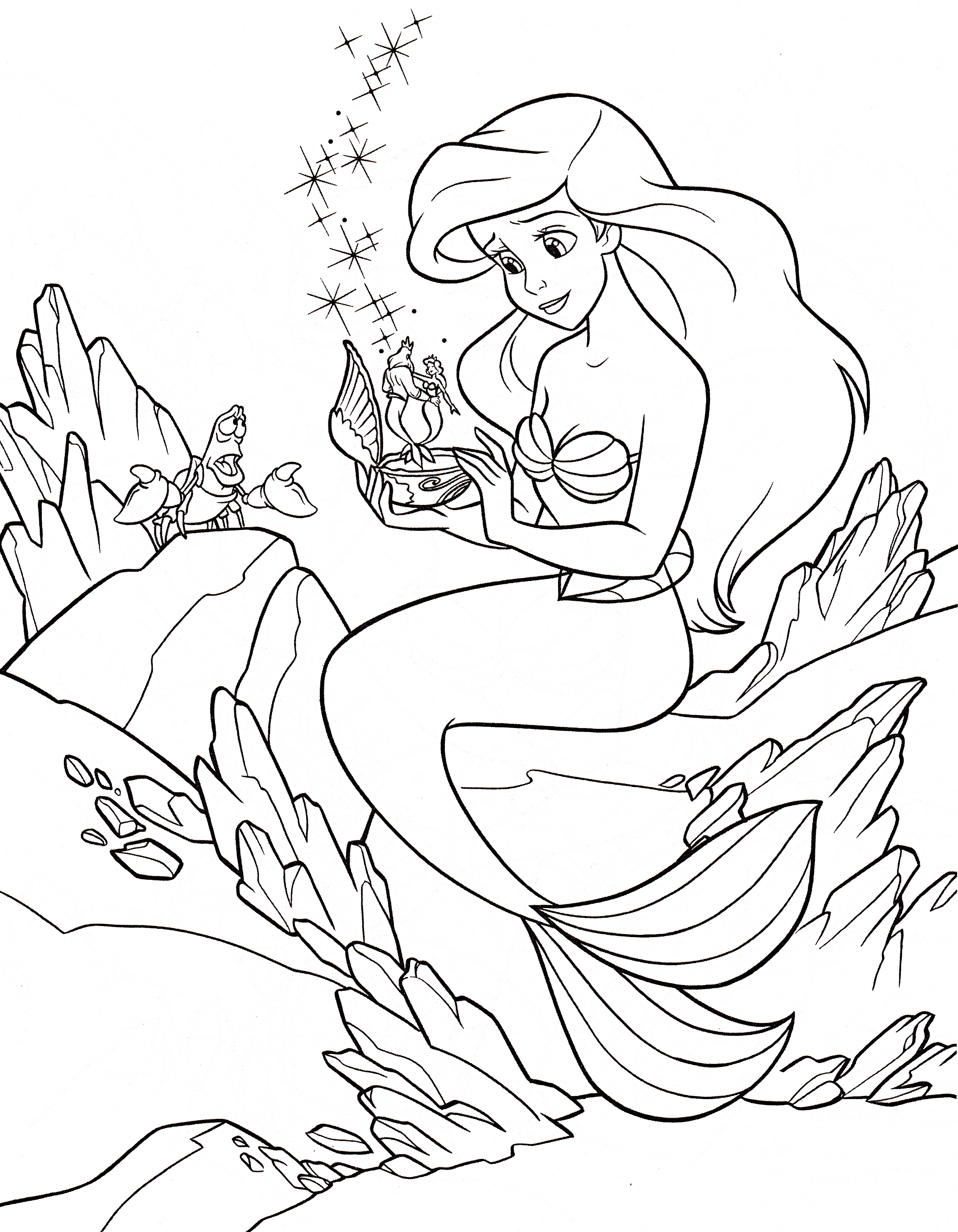 2175x2799 Disney Princess Ariel Coloring Pages