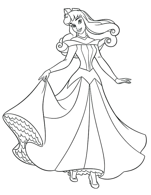 600x776 Disney Princess Aurora Coloring Pages Printable Aurora Coloring