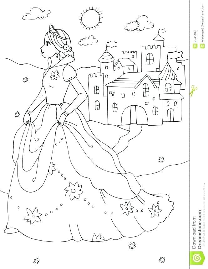 665x858 Princess Castle Coloring Page Princess Castle Coloring Pages