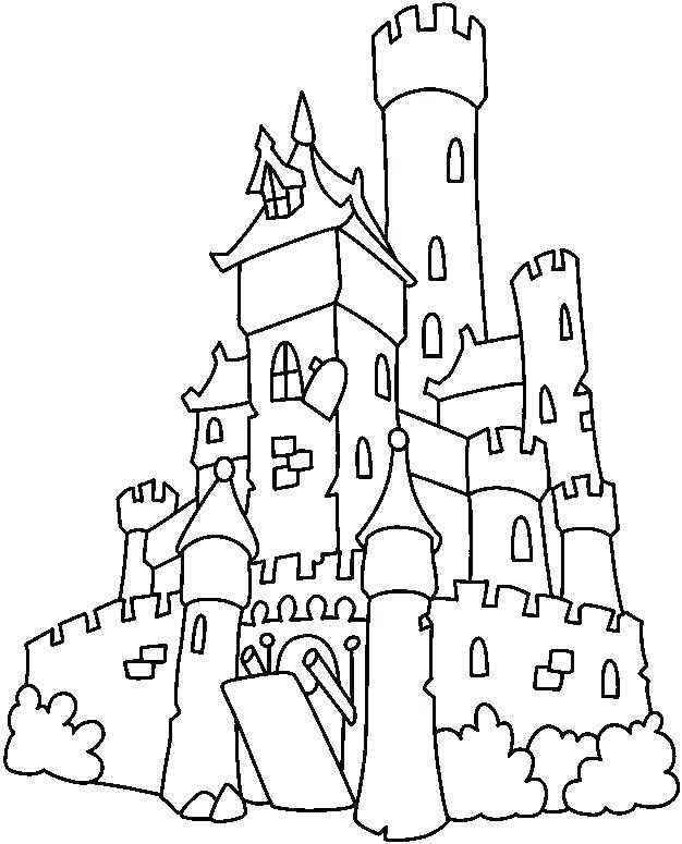 626x775 Princess Castle Colouring Pages Castle Color Page Also Coloring
