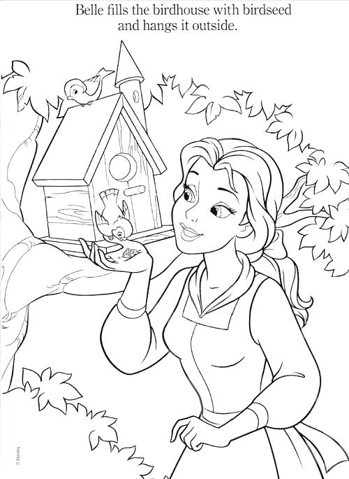500x685 Belle Coloring Pages Princess Belle Coloring Page Princess Belle