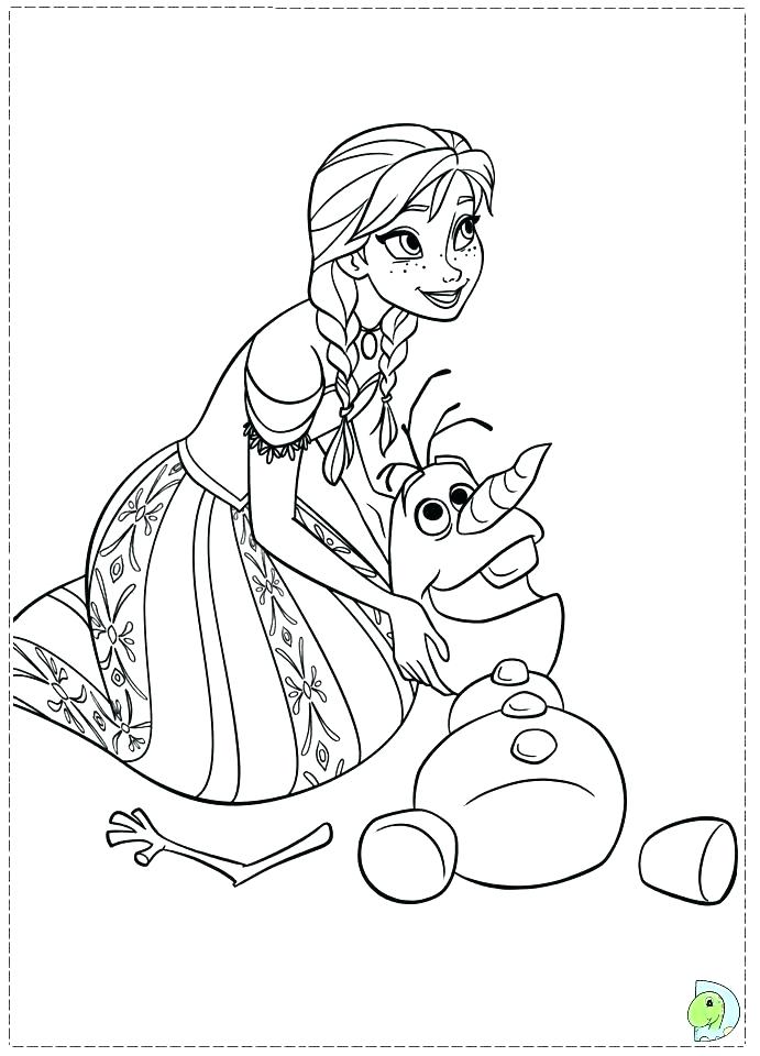 691x960 Coloring Page Frozen