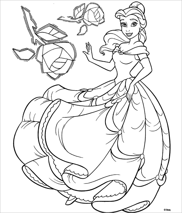 585x684 Princess Coloring Pages Pdf 21 Princess Coloring Pages Free