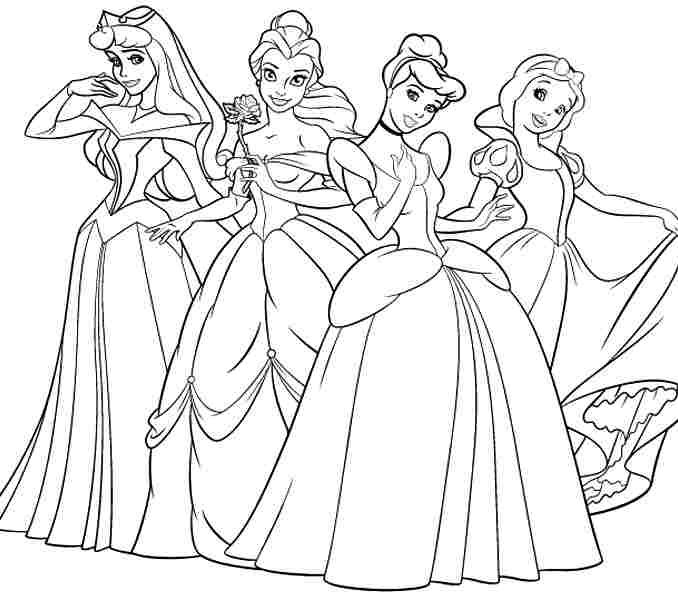 678x600 Printable Coloring Pages Disney Princess Coloring Page Ideas
