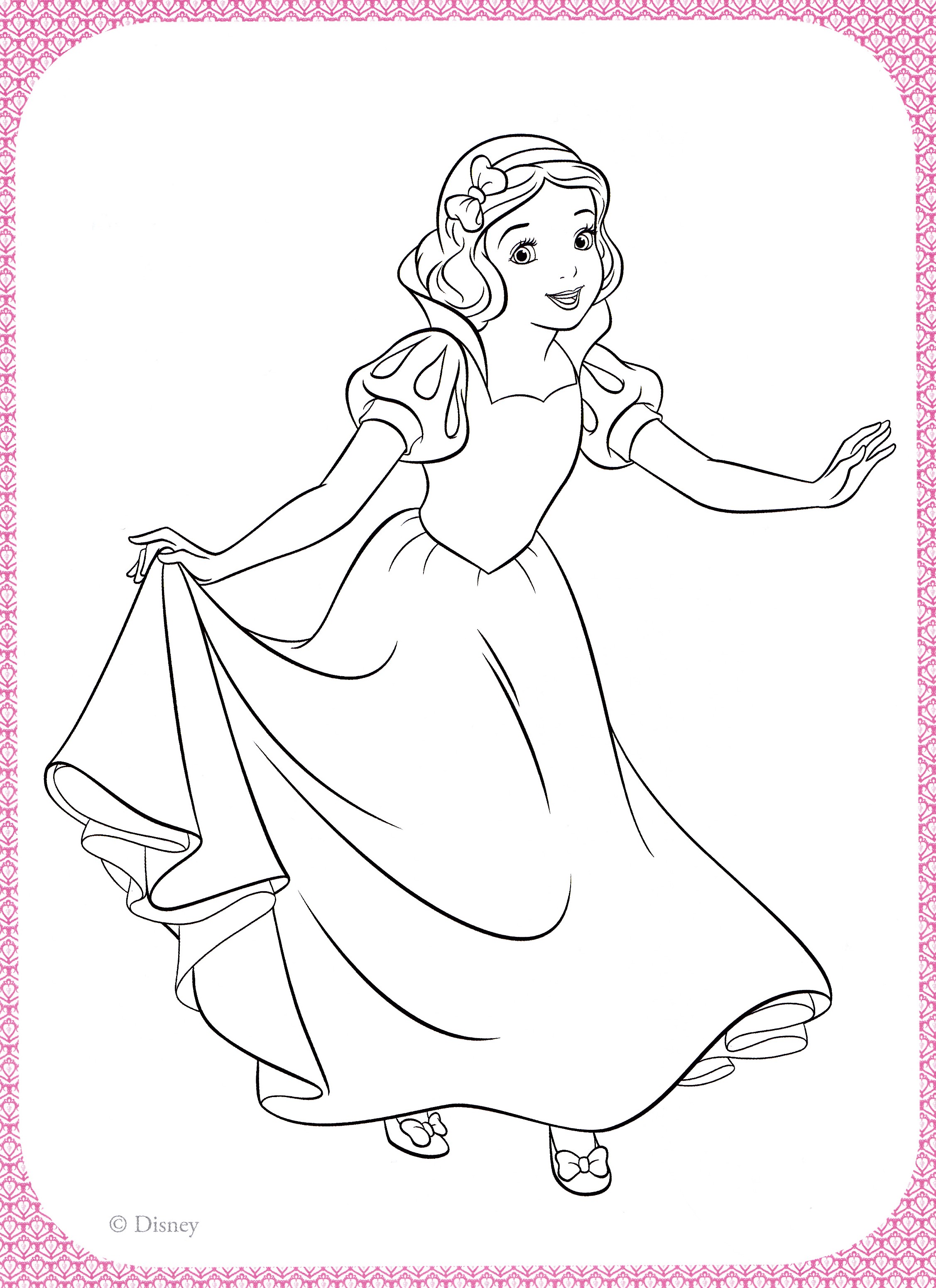 2254x3103 Snow White And The 7 Dwarfs Coloring Pages Inspirational Disney
